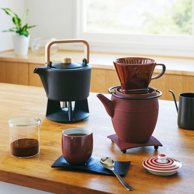 Yamagata Cast Iron Kettles with Wooden Handles