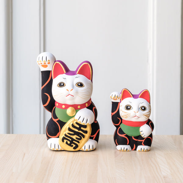 Pottery Decoration | Manekineko | Black