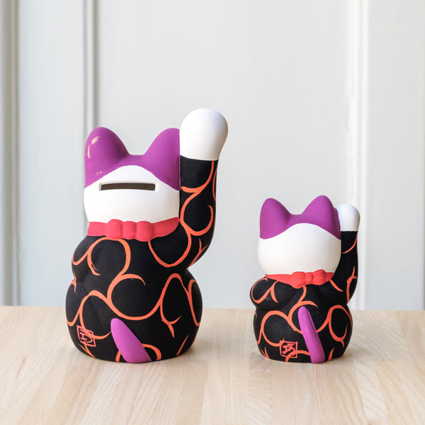 Pottery Decoration | Manekineko | Black