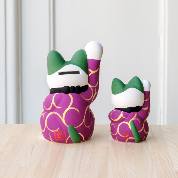 Pottery Decoration | Manekineko | Purple