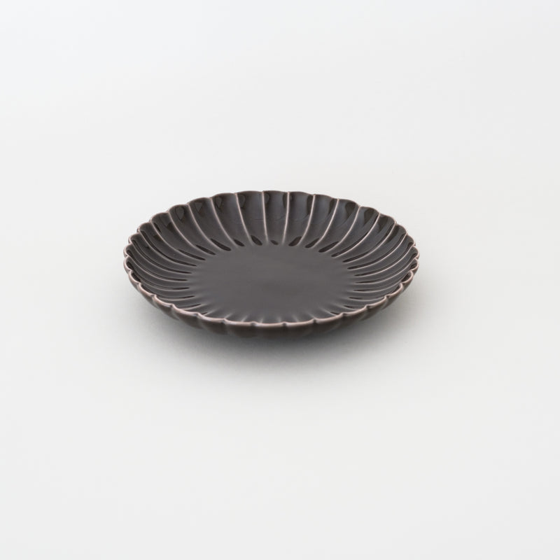 Chrysanthemum Plate | Gray | HASAMI