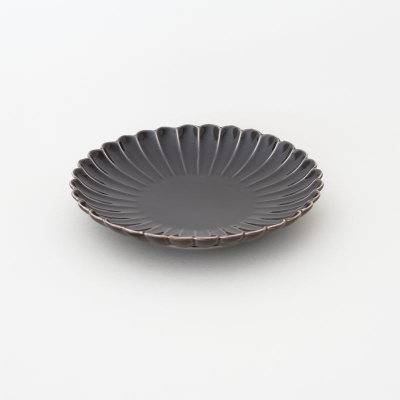 Chrysanthemum Plate | Gray | HASAMI