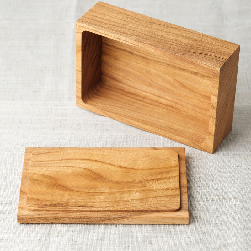 Cherry Wood Butter Case | Azmaya