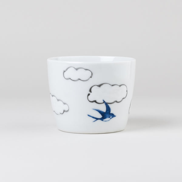 hand-painted swallow cup | arita porcelain