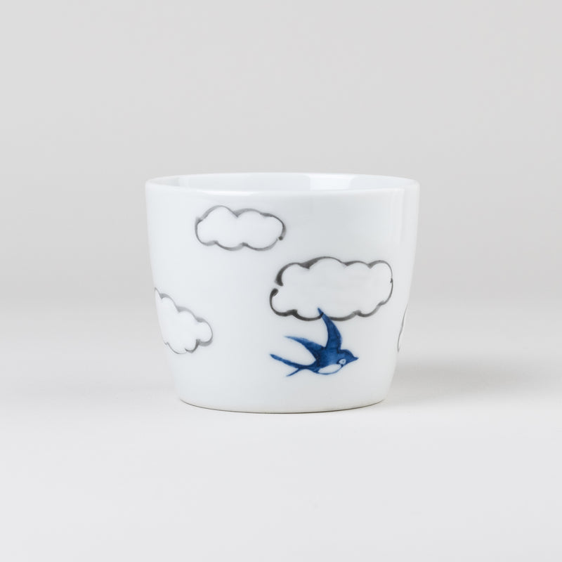 hand-painted swallow cup | arita porcelain