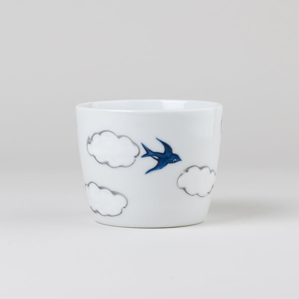 hand-painted swallow cup | arita porcelain