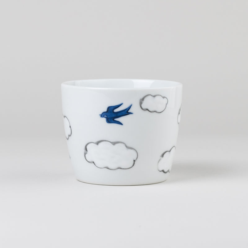 hand-painted swallow cup | arita porcelain