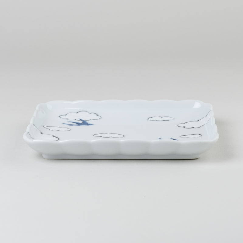 hand-painted Swallow Plate | arita porcelain