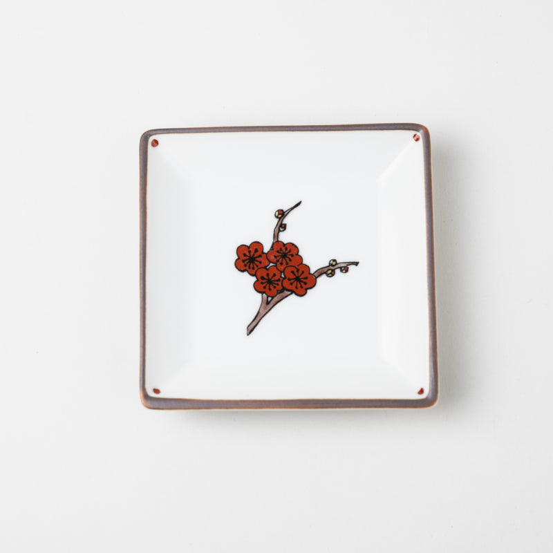 Kutani ware Lucky plates | square