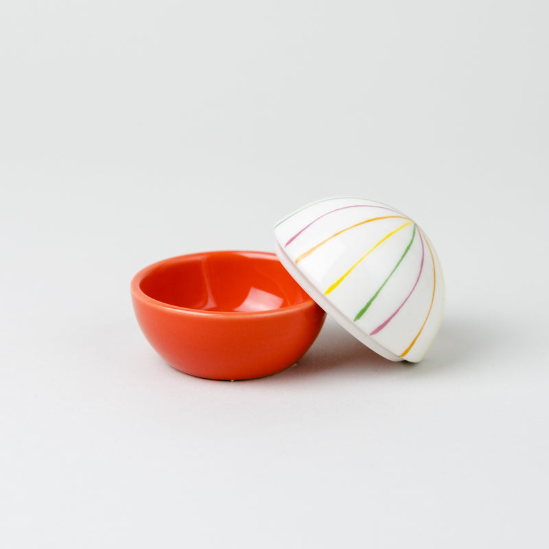 Japanese confectionery porcelain box | Temari