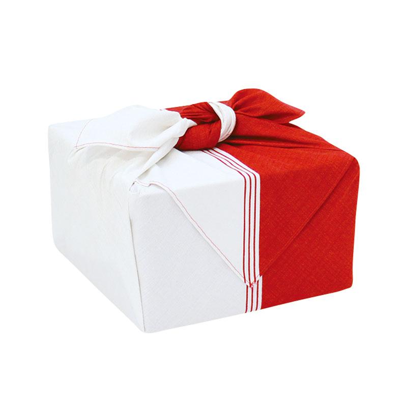 Furoshiki  | Diagonal Bicolor Red