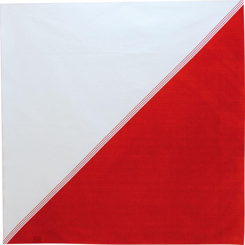 Furoshiki  | Diagonal Bicolor Red