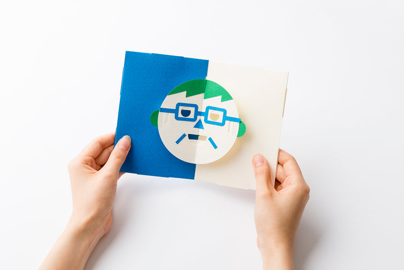 FACE POP UP CARD grandpa