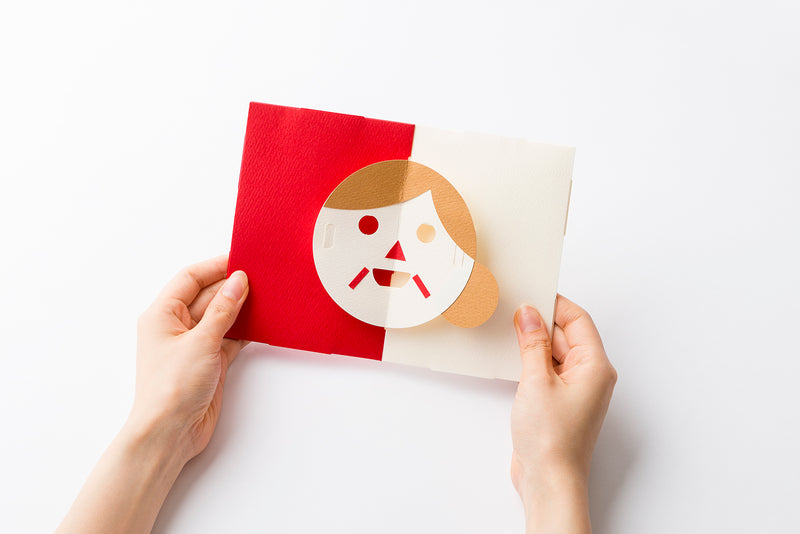 FACE POP UP CARD grandma