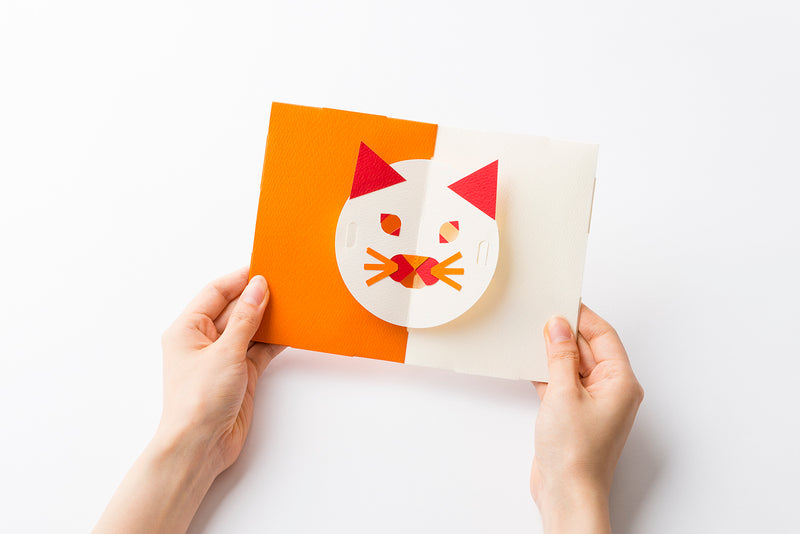 FACE POP UP CARD cat