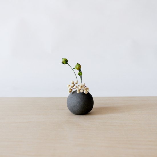 Petit dry flower vase | black #07