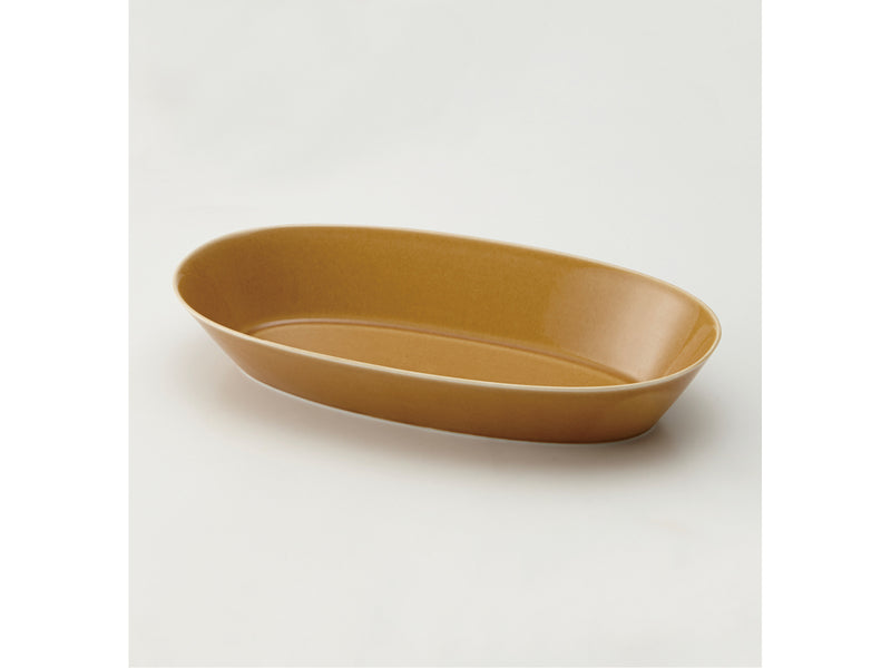 Oval Bowl 28cm Light-Brown | mizu mizu