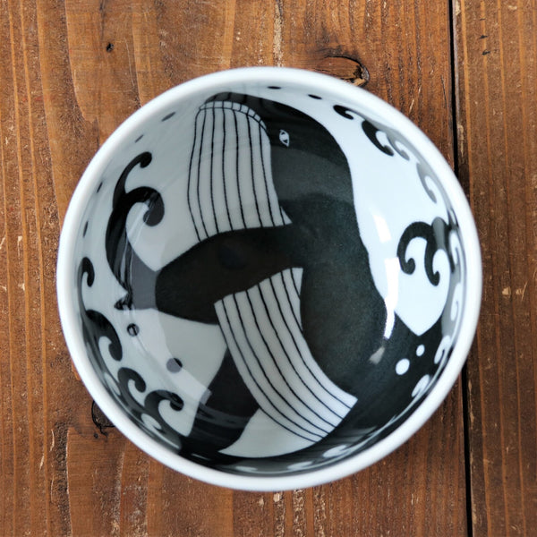 Minoyaki Whale Donburi Bowl 13cm