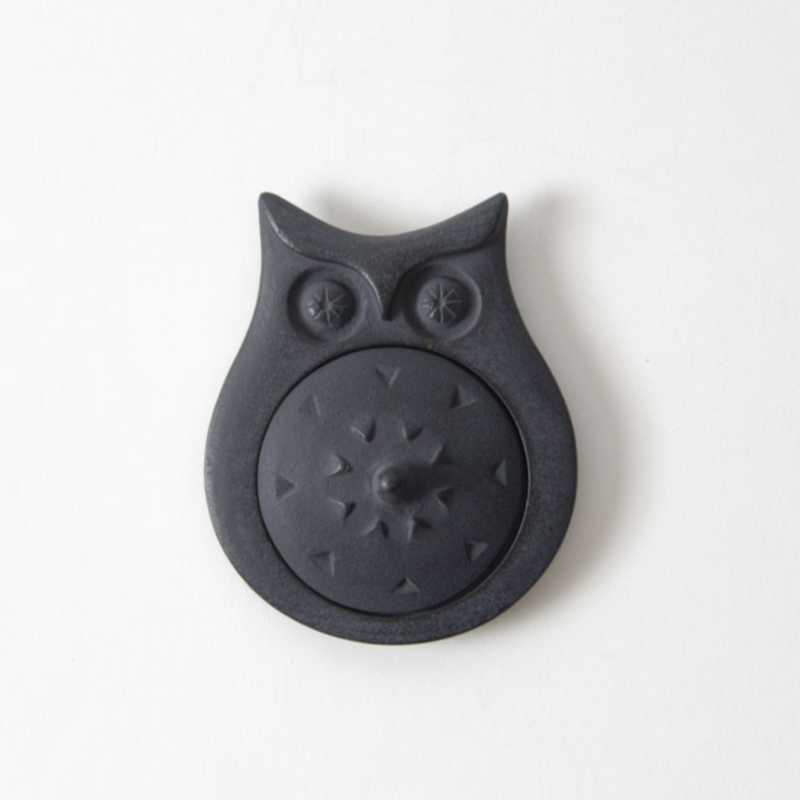 Japanese Owl Vermilion Ink Pad | round black