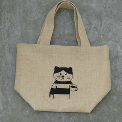 Sennokoto Linen embroidery bento bag | Shima