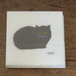 Tomotake black cat paper napkin 50 sheets