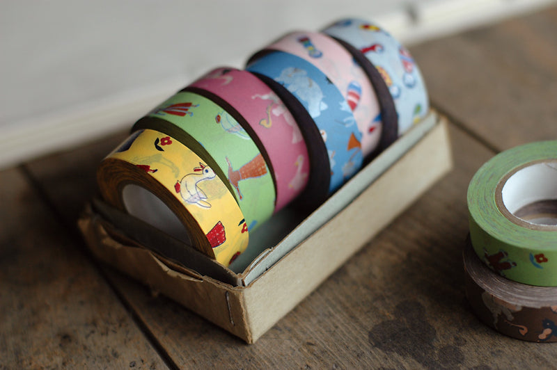 Washi Paper Achesive Tape | Kokeshi D | 2 pack