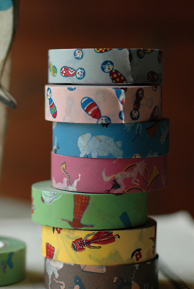 Washi Paper Achesive Tape | Kokeshi D | 2 pack