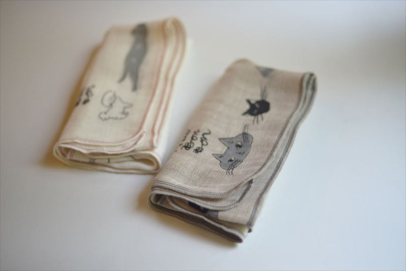 Toranekobonbon Linen gauze Cat towel | Cat