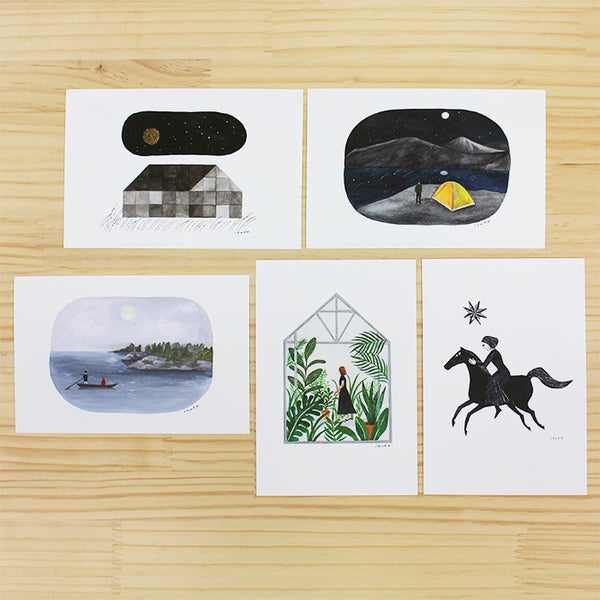 Postcards pad | Silence | Nishi Shuku