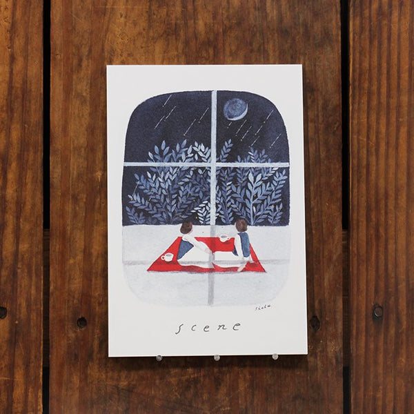Postcards pad | scene | Nishi Shuku