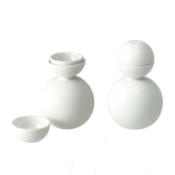 snowman sake bottle and cups