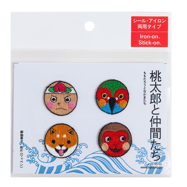 Set of 4 Patches | Momotaro and His Mates