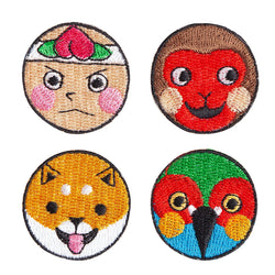 Set of 4 Patches | Momotaro and His Mates
