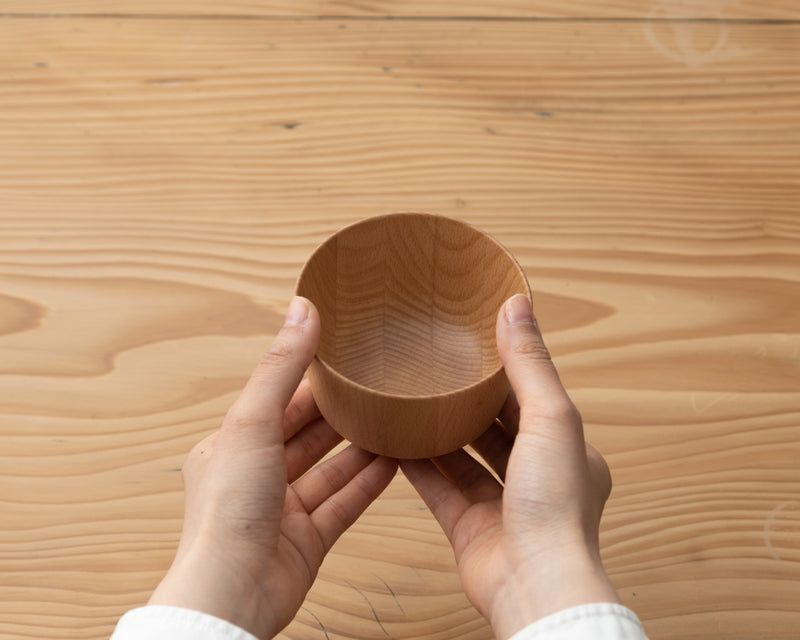 Wooden bowl S straight | European beech