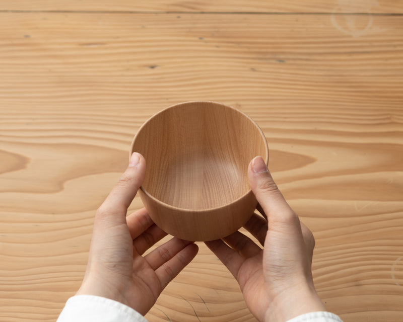 Wooden bowl M straight | European beech