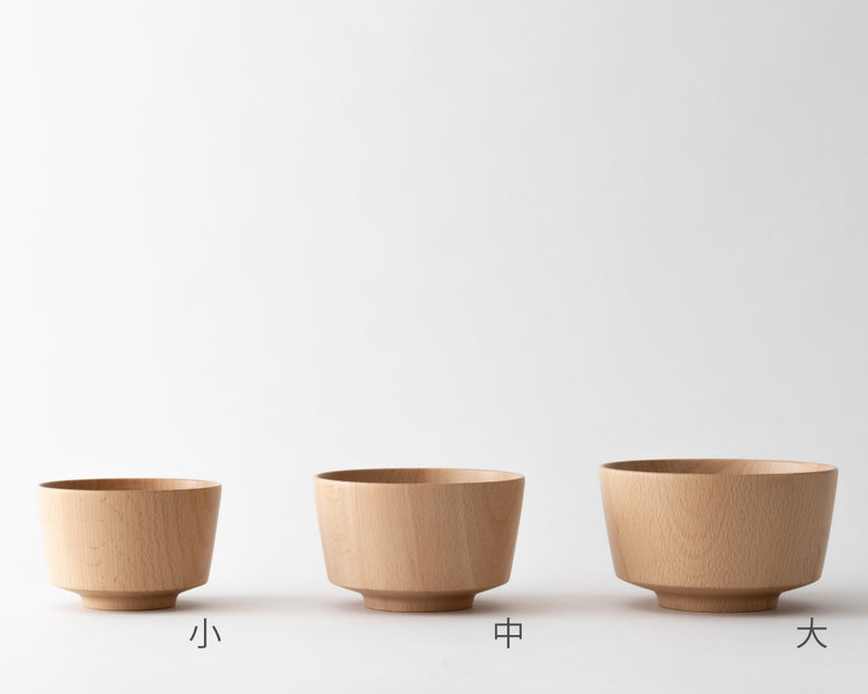 Wooden bowl M straight | European beech