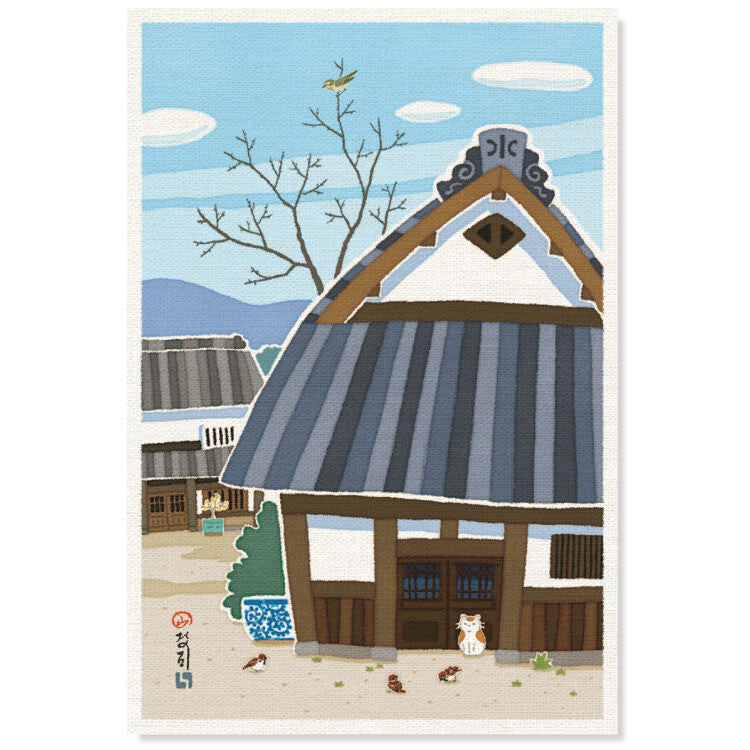 Post cards with cats in Japan