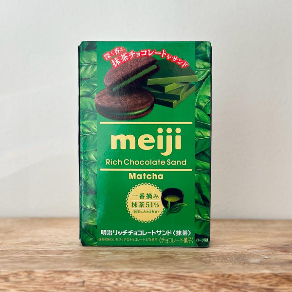 MEIJI RICH MATCHA CHOCO SANDWICH 99g