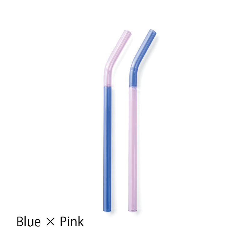 TWO TONE GLASS STRAW | amabro