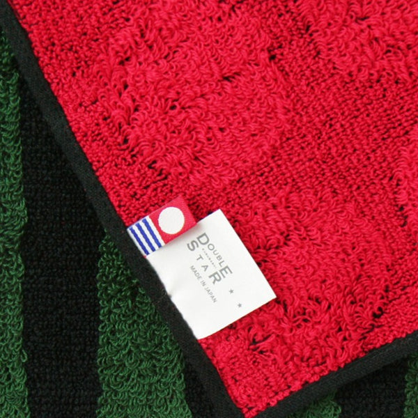 Imabari Towel | Green x Red