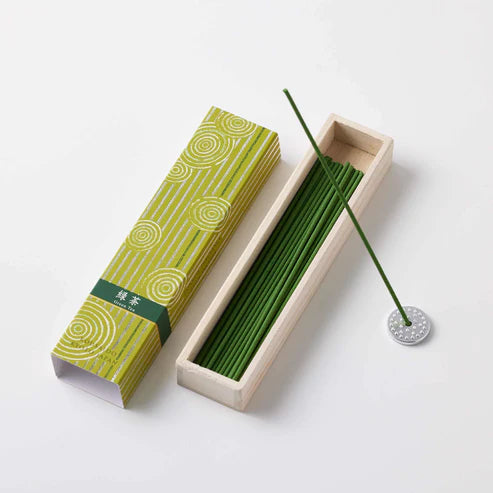 Hyakuraku-Kou Green Tea incense | Kousaido