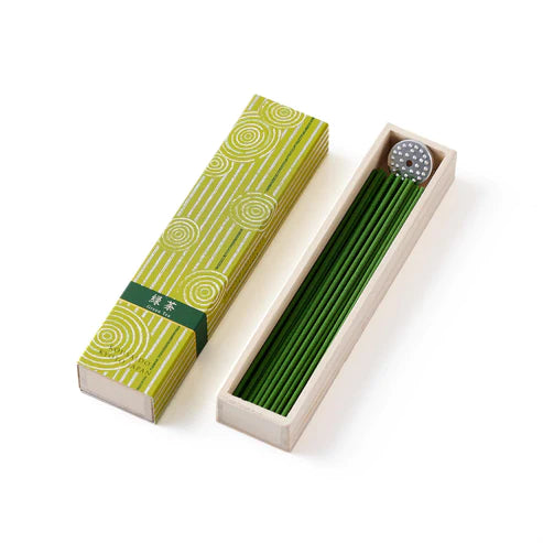 Hyakuraku-Kou Green Tea incense | Kousaido