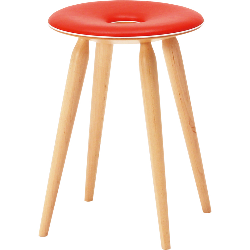 Ring Stool | leather seat | TENDO MOKKO – ZAKKAsine