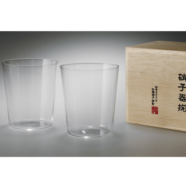 Usuhari Old Fashioned Glass L 2P w/ box  | SHOTOKU Glass