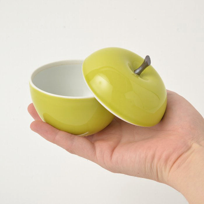 Apple porcelain Canister | Green