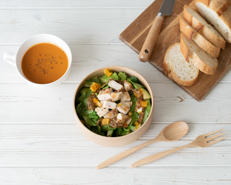 Wooden Salad Bowl L | Maple