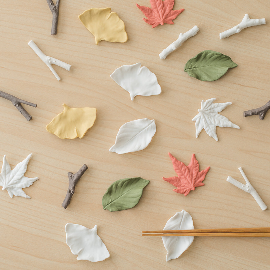 LEAF & BRANCH HASHIOKI CHOPSTICK RESTS | ceramic japan – ZAKKAsine