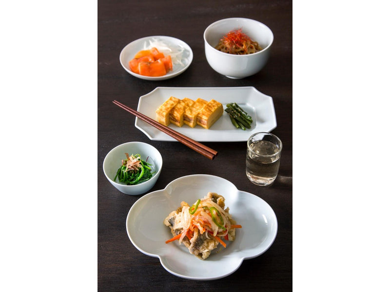 Long Dish 14cm Bluish-White | mizu mizu