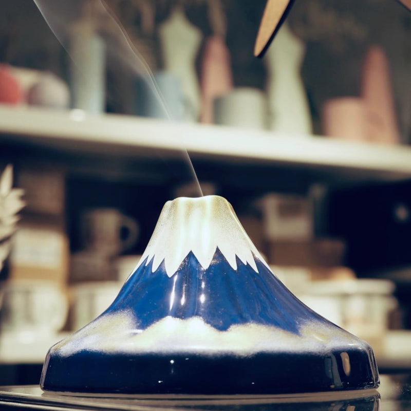 mount fuji incense holder