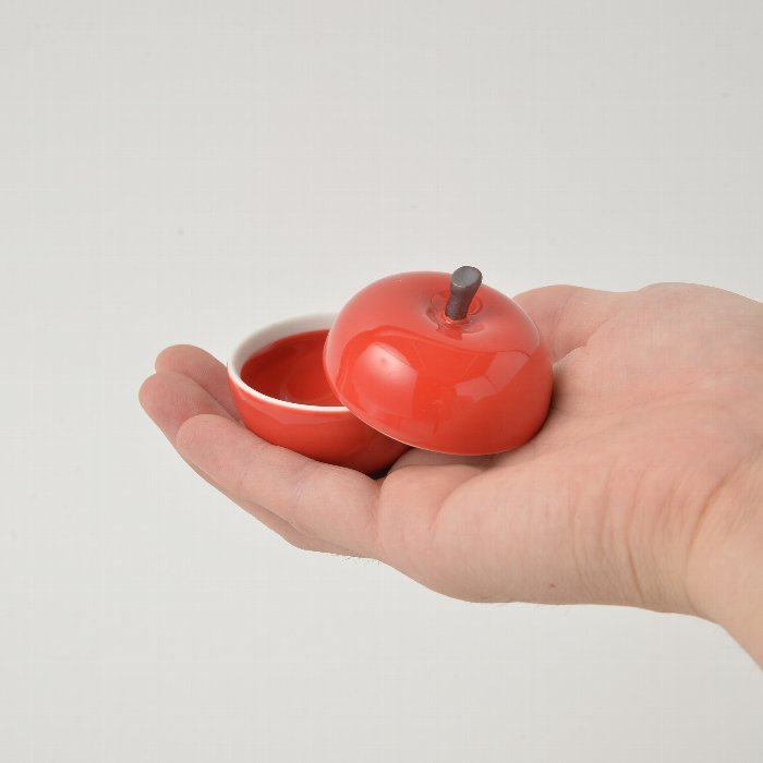 Apple porcelain Canister | Red